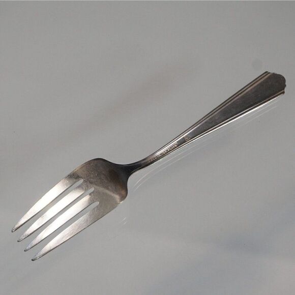 Salad Fork 1933 Simplicity Pattern Wallace Deerfield Silverplate 6 inch - Picture 7 of 7